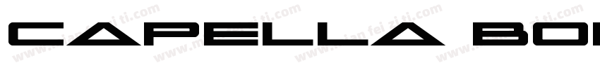 Capella Bold字体转换
